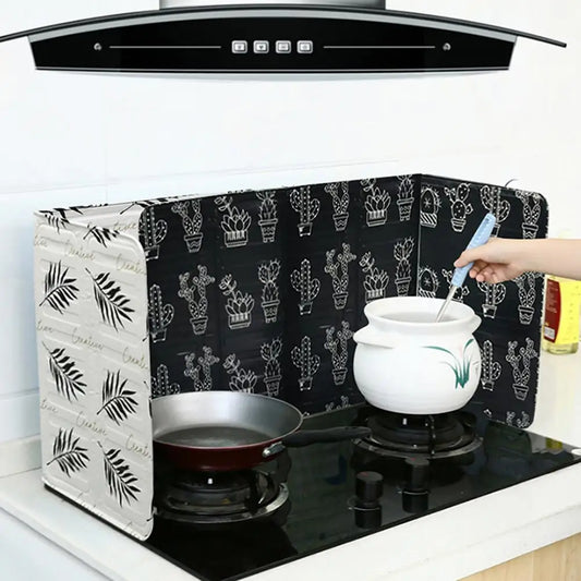 Cooking Splatter Guard - 3 Sided Kitchen Splash Board Screen