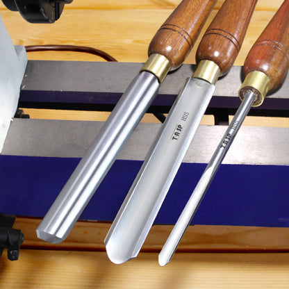 TASP HSS Roughing Spindle Gouge Woodturning Tools 25 & 22mm Woodworking Turning Chisels with Walnut Handle for Lathe