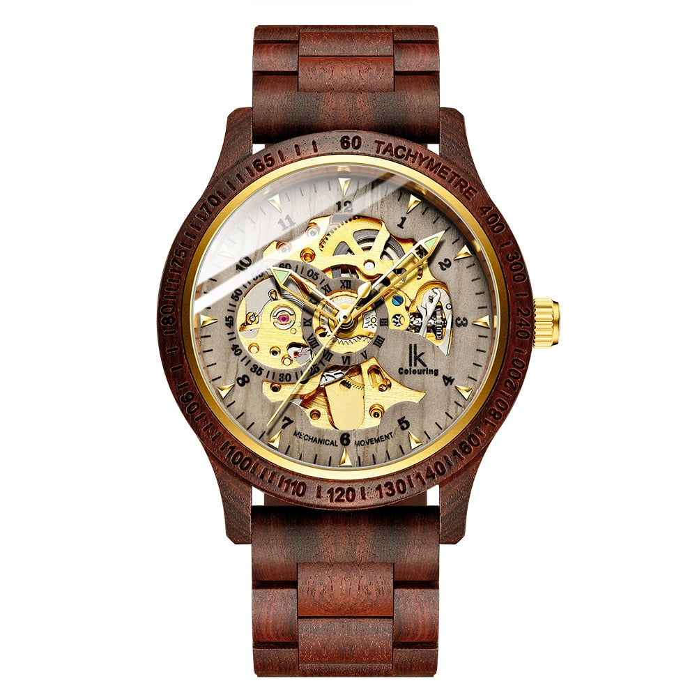 Men's Mechanical Wooden Watch