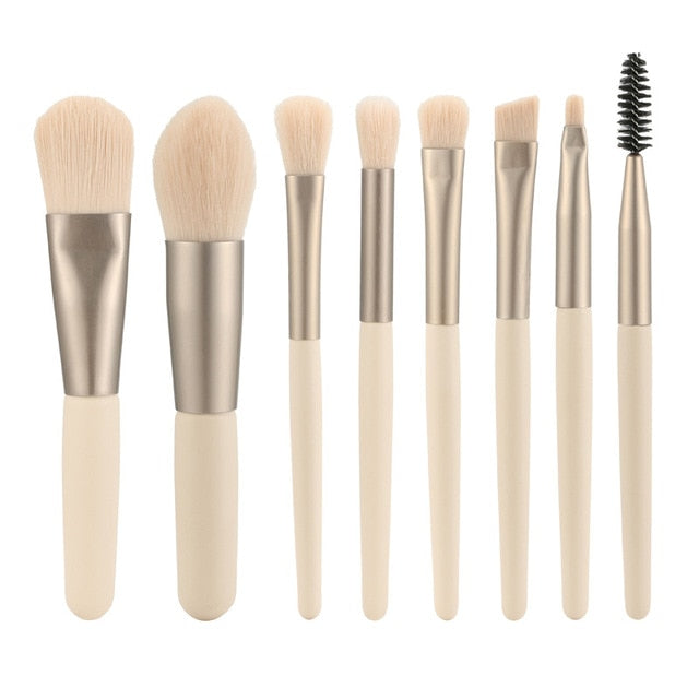 8Pc Makeup Brushes Set