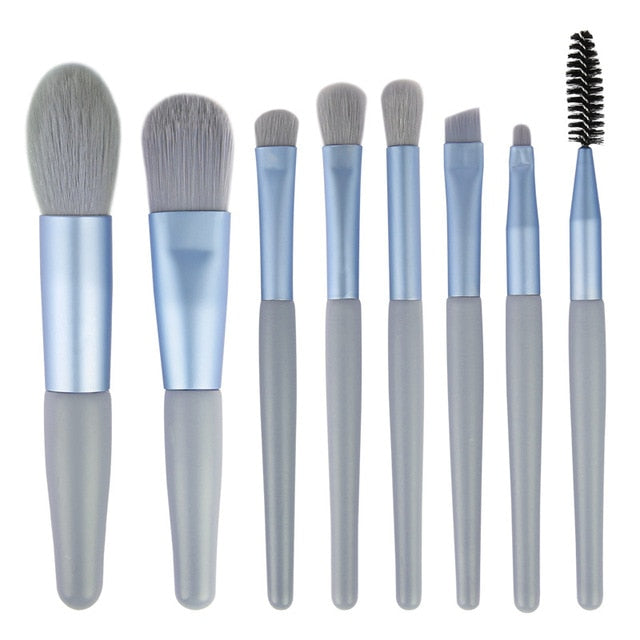 8Pc Makeup Brushes Set